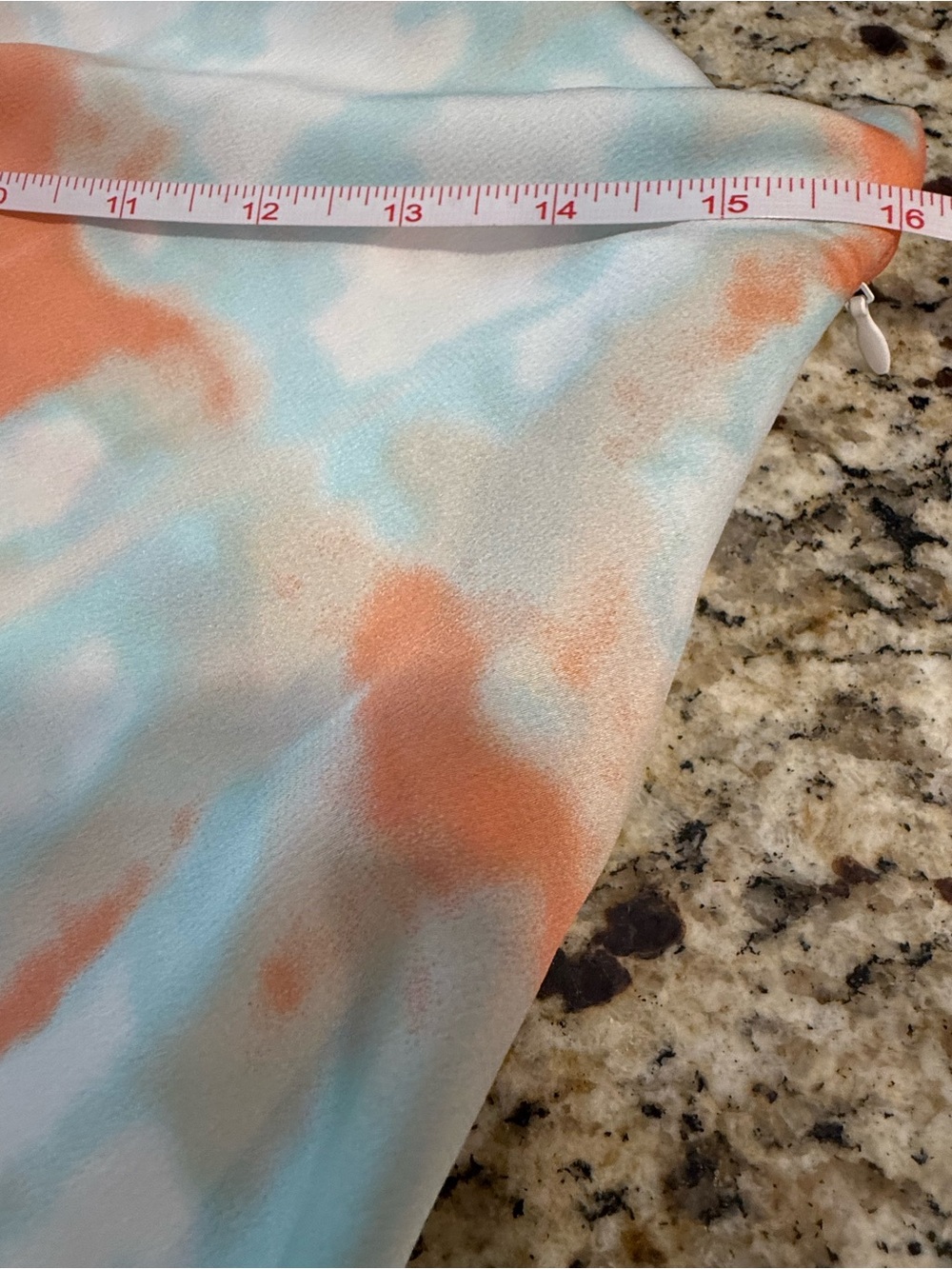 Cotton Candy LA tie dye mini dress back cutout teal orange white SM - Picture 11 of 15